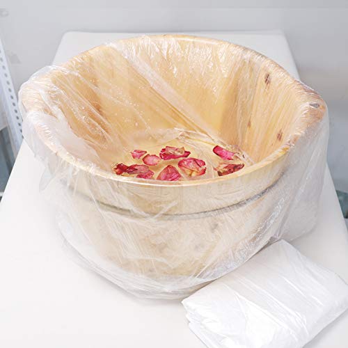 CUHAWUDBA 90 Unids Bolsa de Ba？Era Acolchada para Ba？O de Pies EcolóGica para Pedicura de Pies Spa Cuidado de la Piel 55 X 65Cm