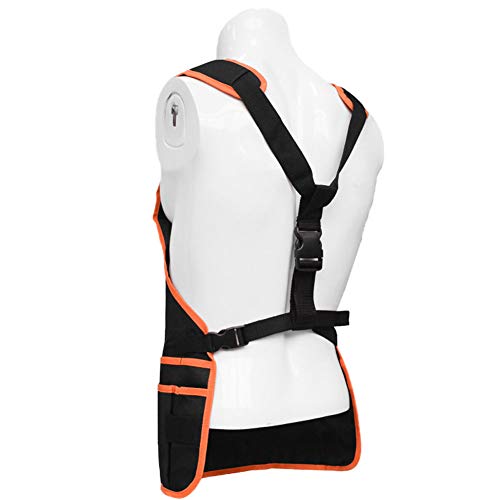 CuiCui Delantal para Herramientas De Jardín, con Bolsa De Herramientas, Limpiador Protector Impermeable para Jardineros,Naranja