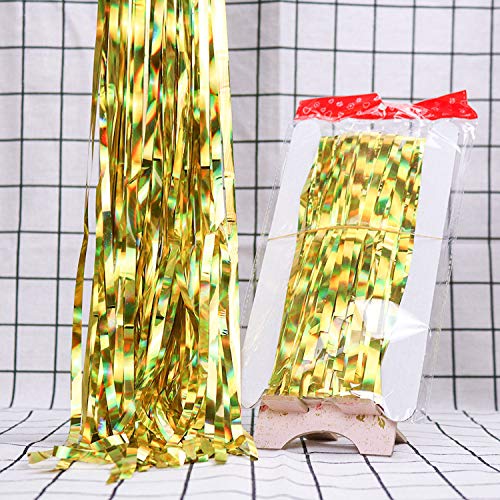 Cumpleaños, Feliz CumpleañOs decoración, 30 Piezas de Happy Birthday Decoración Dorada - Pack Incluye Banner, Globos de Confeti, Banderines, Cortinas y Mucho Mas ( Dorado )