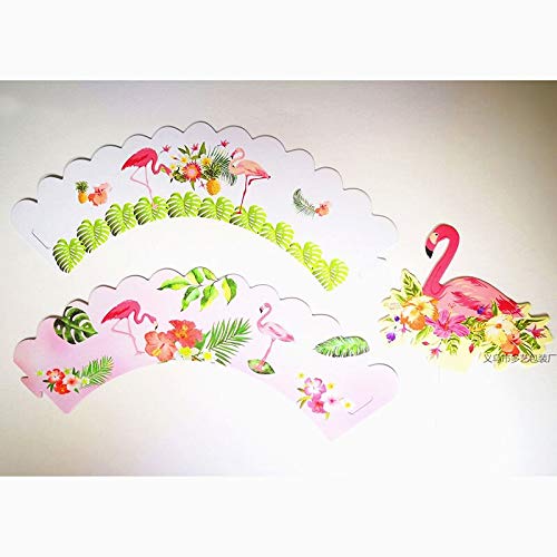 Cupcake Wrappers Flamenco,12 Pack Flamenco Papel Magdalenas Decoración para Tartas para Cumpleaños Niños Dinosaurios Decoración para Fiestas Favors