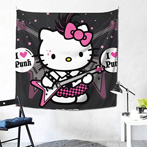 Custom made Tapices Coloridos y Variados, tapices de Pared atmosféricos Tapices de Pared Dormitorio Colgante Sala de Estar Decorada Dormitorio -Mejores Fondos de Pantalla de imágenes para Hello Kitty