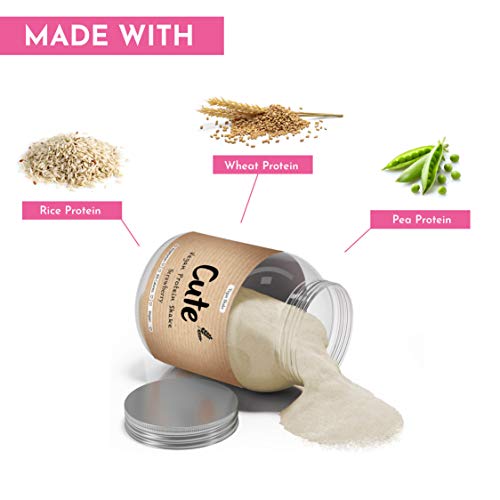 Cute Nutrition Batido de Proteínas Vegano Sabor Fresa Sin Gluten Apoya la Pérdida de Peso Apto Para Vegetarianos y Veganos Bote de 600g sin OGM
