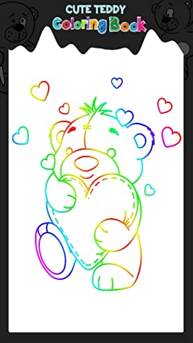 Cute Teddy Coloring Book