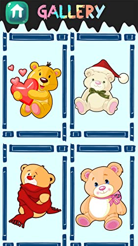 Cute Teddy Coloring Book