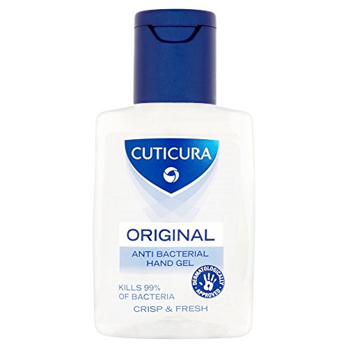 Cuticura- Gel anti bacterial de manos, pepino y ierba buena de jardín, 50 ml, 1 unidad