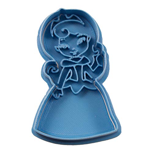 Cuticuter Aurora Chibi Princesa Disney Cortador de Galletas, Azul, 8x7x1.5 cm