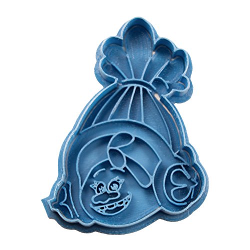 Cuticuter The Trolls Pack Cortador de Galletas, Azul, 16x14x1.5 cm, 5 Unidades