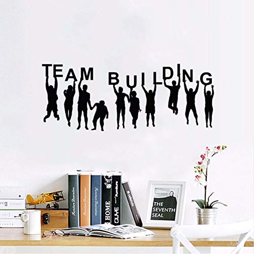 Cyalla Oficina De Decoración De La Sala Team Building Cita Tatuajes De Pared Vinilo Teambuilding Pegatinas De Pared Oficina De Vinilo Wall Art Poster 107 * 42 Cm