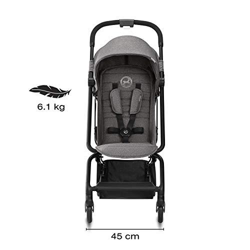 CYBEX Gold - Silla de Paseo Eezy S, Plegable con una Mano, Ultraligera, desde los 6 Meses hasta 17 kg (aprox. 4 años), denim Blue