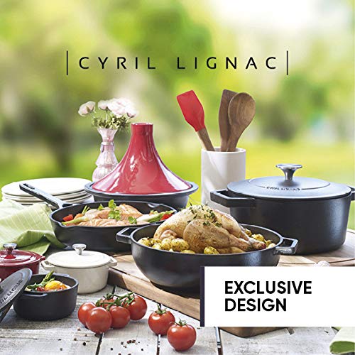 Cyril Lignac 148-017 - Bandeja Rectangular para Horno (Apta para Todas Las Fuentes de Calor e inducción, 32 x 21 cm), Color Negro Mate