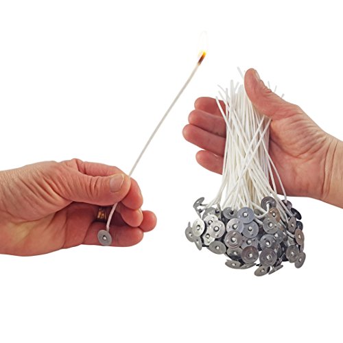 CZ Store®-Mecha para velas-✮✮GARANTÍA DE POR VIDA✮✮- Mecha de 15 CM|JUEDO DE 100 UNIDADES|Mecha para velas natural de algodón 100% ecológico-✮PDF DE REGALO✮ -mecha bio para velas/Linternas/farolillos