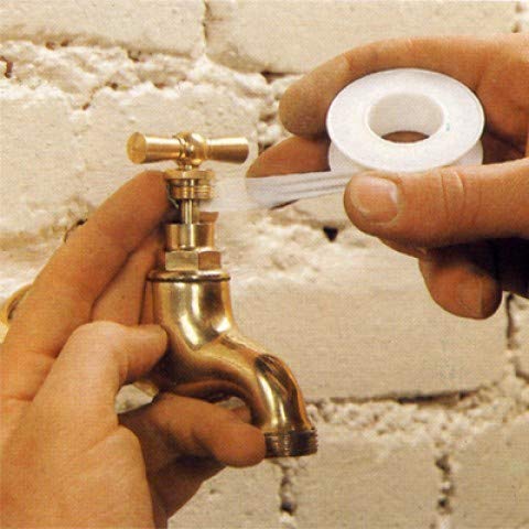 CZ Store®-Teflon|MEDIDAS 12M x 17 MM|✮✮GARANTíA DE POR VIDA✮✮- Manufactura en cinta PTFE |Juego de 2|cinta de selllado para trabajos de fontanería ducha/bañera/grifería/manguera/junta/arandela