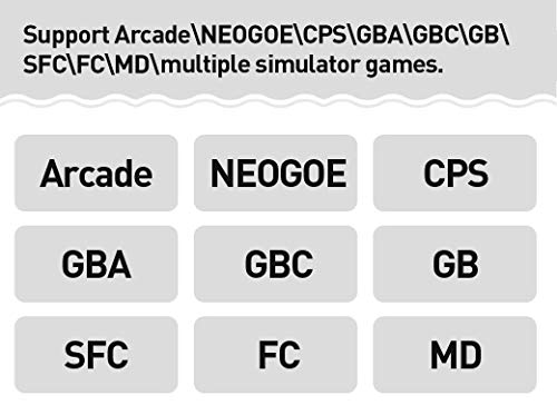 CZT Pantalla de 5.1 Pulgadas 16GB Videoconsola Retro de 128 bits Consola integrada 3000 Juegos para Arcade NEOGEO/CPS/FC/NES/SFC/SNES/GB/GBC/GBA/SMC/SMD/Sega Consola portátil de Juegos MP3/4 (Black)