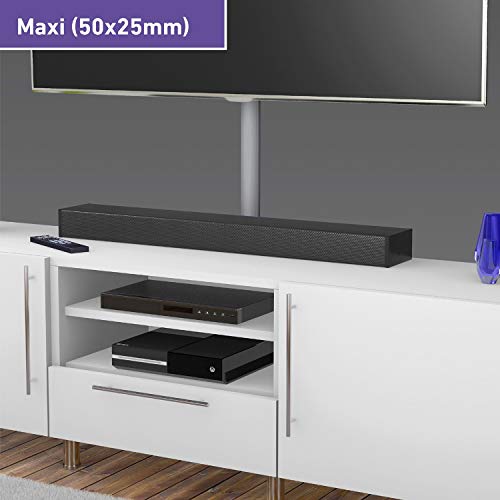 D-Line 1M5025A Canaleta, Efecto Aluminio, 1 Metro