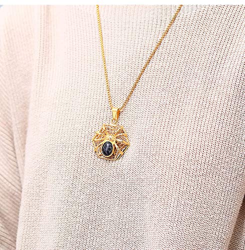 Daesar Colgantes de Hombre Araña Colgantes Hombre Acero Inoxidable Collares de Hombre Oro
