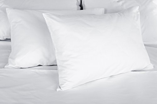 DAGOSTINO HOME BOUTIQUE COLLECTION Pack de 2 Almohadas de Fibra Supersuave Lavables 50x80 cm.(Todas Las Medidas). Tratamiento Aloe Vera, firmeza Media-Baja, Altura 16 cm, Calidad Hotel