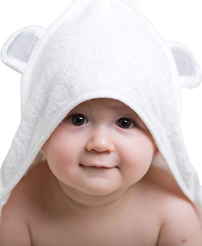 DaisyGro - Toalla de bambú con capucha para animales, supersuave, gruesa, esponjosa, absorbente, tamaño grande, para bebé, niños pequeños y mayores, en caja de regalo, perfecto regalo para baby shower