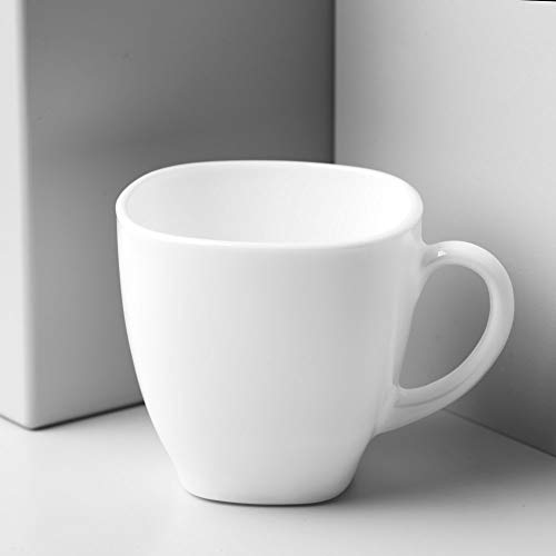 Dajar C6 Taza 22 Y PLATILLO Carine Blanco Lum, Acero Inoxidable