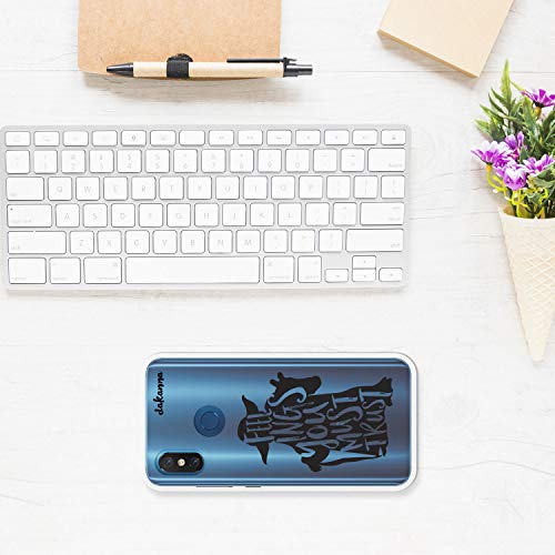 dakanna Funda para Xiaomi Mi 8 | Frase motivación Feelings You Must Trust | Carcasa de Gel Silicona Flexible | Fondo Transparente