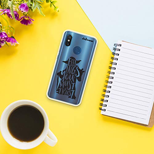 dakanna Funda para Xiaomi Mi 8 | Frase motivación Feelings You Must Trust | Carcasa de Gel Silicona Flexible | Fondo Transparente