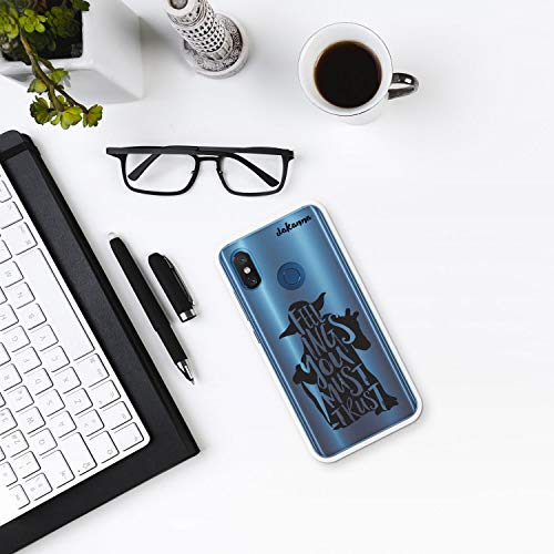 dakanna Funda para Xiaomi Mi 8 | Frase motivación Feelings You Must Trust | Carcasa de Gel Silicona Flexible | Fondo Transparente