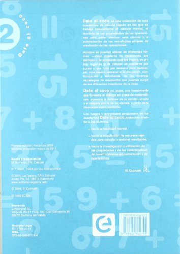 Dale al coco - Cuaderno de cálculo rápido 2