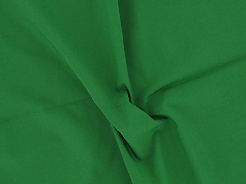 Dalston Mill - Retal de Tela (2 m, 65% poliéster, 35% algodón), Color Azul Claro, Verde, 2