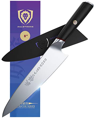 Dalstrong Cuchillo de chef - serie fantasma - acero AUS8 japonés - 8"