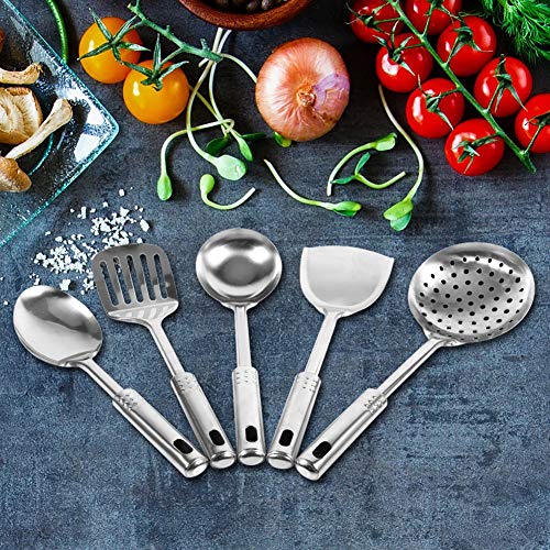 DaMohony Conjunto de Utensilios de Cocina Herramientas de Cocina de Acero Inoxidable Multifuncionales (5 Piezas)