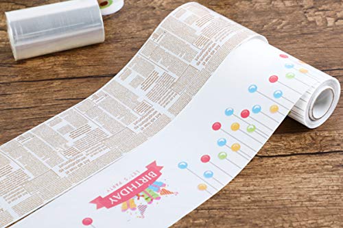 dancepandas Rollos de Acetato 3PCS Rollo Pasteleria Tiras Acetato Lámina de Acetato para Decoración de Repostería Pasteleria Chocolate Mousse - 10m* 10cm, 10m* 8cm