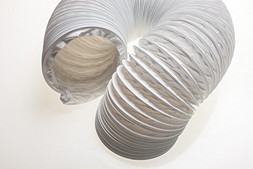 daniplus - Tubo flexible de PVC de salida de aire, 100/102 mm de diámetro, 5 m de largo, para, p. ej., instalaciones de aire acondicionado, secadoras o campanas extractoras