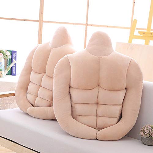 danyangshop Juguetes De Felpa Almohada De Felpa Creativa Almohada De Brazo De Novio Muscular Juguete De Peluche Divertido Cojín De Respaldo Suave Almohadas De Confort Cumpleaños De Niña