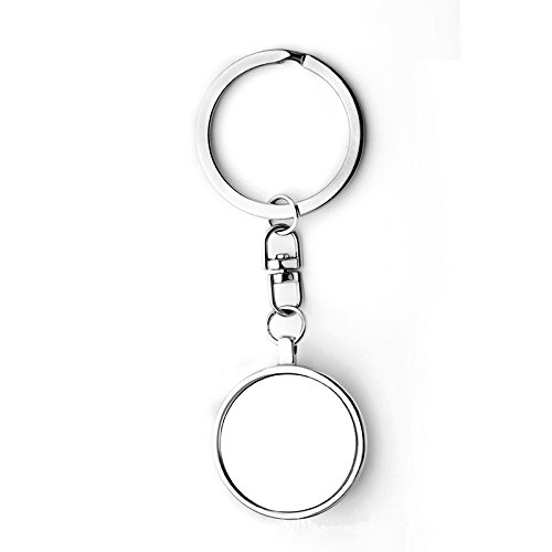 DaoRier Llavero Semiesférico de Fútbol, Cadena de Llavero, Tamaño 9,5 cm
