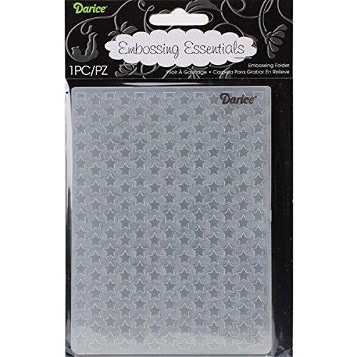 Darice Carpetas de estampación, Plantilla Estrellas pequeñas, Plastic, 10,8 x 14,6 cm