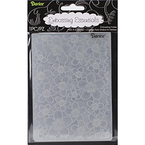 Darice Carpetas de estampación, Plantilla Flor de Cerezo, Plastic, 10,8 x 14,6 cm