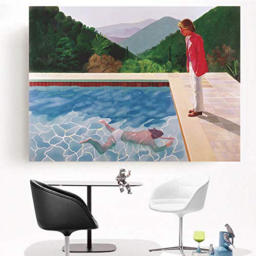 David Hockney Retrato del artista (acrílico) Lienzo Pintura Modern Pictures Print Poster para la sala de estar Pared Decoración abstracta 50x70CM SIN marco