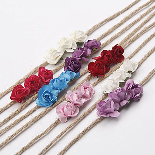 Da.Wa 1X Diadema Turbante para Bautizo Vendas Turbante Accesorios para El Pelo Beige Recién Nacido y Bebés del Pelo de la Venda Bebé
