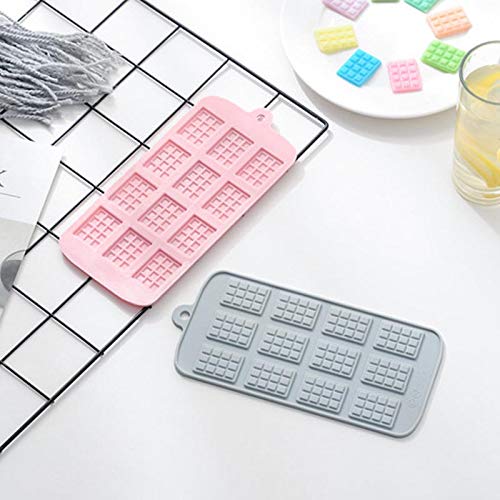 Da.Wa Molde de Silicone Chocolate Hogar y Cocina Moldes para Caramelos 22.5 * 10.6 * 0.5cm Rosa