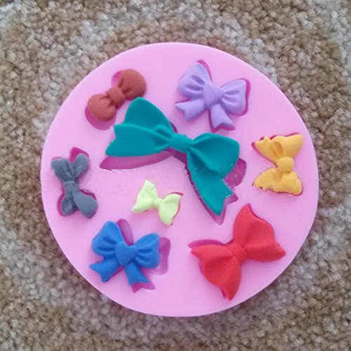 Da.Wa Moldes para tartas, alimentos, silicona, fondant, decoración de lazos, cortador de forma de corbata, azúcar, chocolate, tartas, fondant, herramientas de cocina