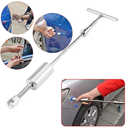 DAXGD Herramientas de reparación de abolladuras sin Pintura, Kits de reparación de abolladuras de carrocería con Herramienta de Junta de Dibujo de tracción Mixta 28pcs