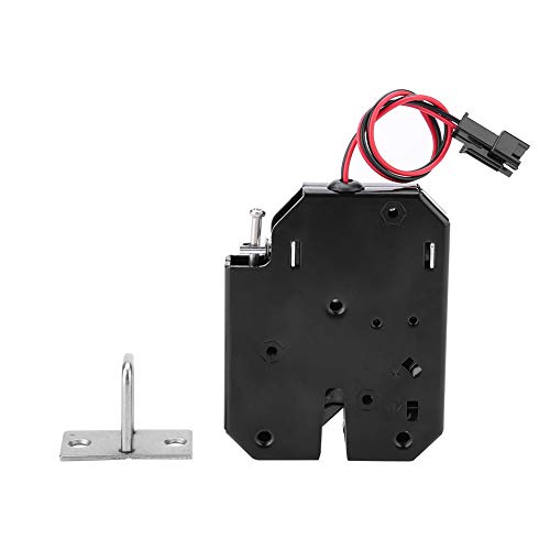 DC 12V Cerradura electromagnética cierre de control eléctrico cerradura del interruptor del cajón cerradura magnética inteligente bloqueo de autoservicio sin interruptor de detección