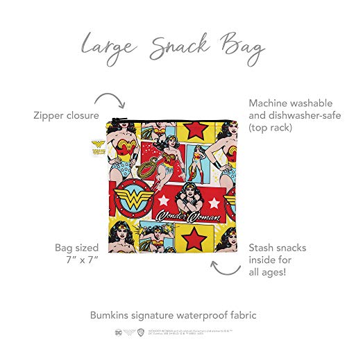 DC Comics Wonder Woman Large Reusable Snack Bag