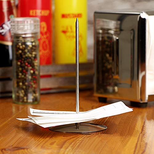 De acero inoxidable de la recepción del punto 14 cm - Bill Spike y sostenedor de la nota, Ideal para restaurantes, cafeterías y oficinas