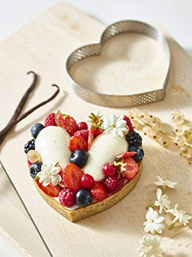 DE BUYER 3099.52 Valrhona círculo para repostería Perforado corazón, Otros, 18