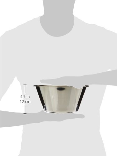 DE BUYER - Cuenco para repostería (Forma cónica con Fondo Plano, Borde Enrollado)