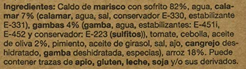 De Irene Paellas y Fideuas, Plato envasado de Paella, Arroz y Marisco - 6 unidades, 12 Raciones, Total 4050 gr.