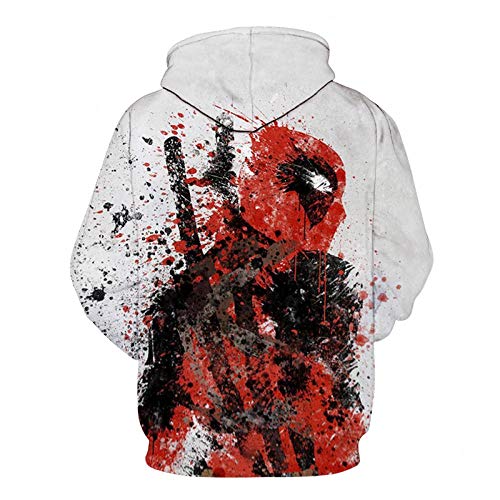 Deadpool 2 Print 3D Hoodies Hombres Mujeres Avengers 3 Infinity War Sudaderas Anime Moda Chándales Chaquetas para Niños Pullover con Capucha-Wy81_XXL