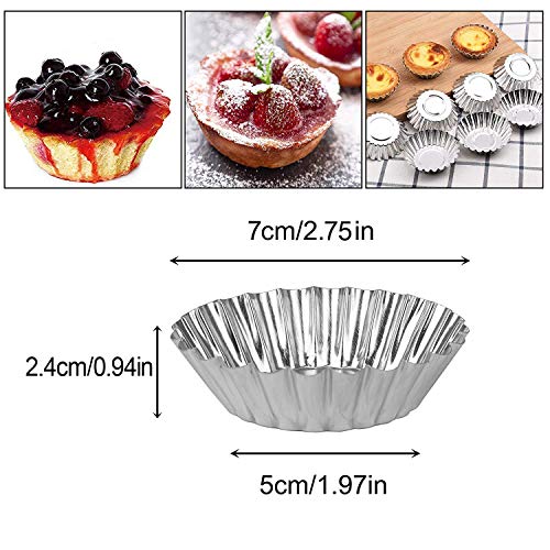 Dealglad - Pack de 20 tartaletas de aluminio para cup cakes, galletas y bizcochos