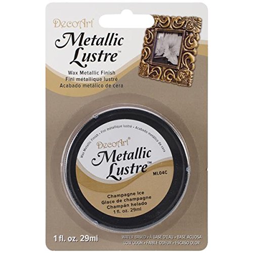 Deco Art Acabado de Cera con Brillo metálico, Color champán (29 ml)