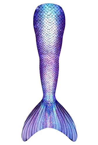 Decool Cola de Sirena Traje de Baño Sirena de Las Muchachas Bikini 4pcs Set, Princesa Cosplay Conjunto con Cola de Sirena Monofín
